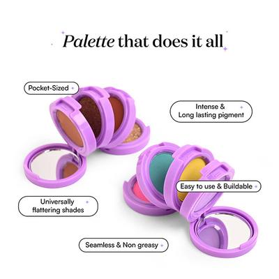 Gush Beauty Eye Like It Stacked-Summer Sundowner Do-it-all,4 In-1 Eyeshadow Palette 3.6gm - Eyeshadow, Bases & Primers