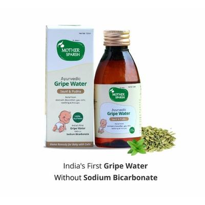 Mother Sparsh Ayurvedic Gripe Water - Saunf & Pudina (Pack of 2 x 120 ml) - Feeding & Nursing