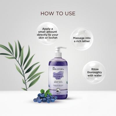 The Skin Story Blueberry Shower Gel 190 ml - Shower Gels & Body Wash