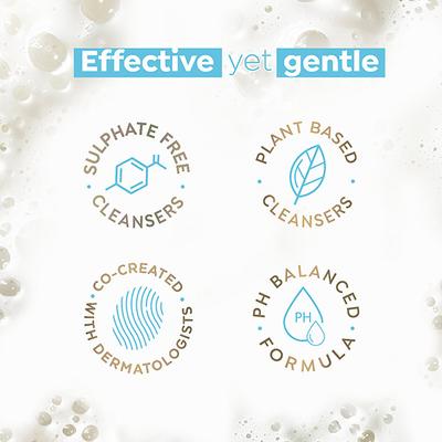 Dove 4% Refining Serum + AHA Exfoliate Away Serum Body Wash, 300 ml - Shower Gels & Body Wash