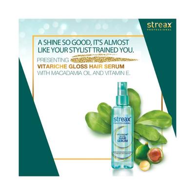 Streax Professional Vitariche Gloss Hair Serum 45 ml - Hair Serums