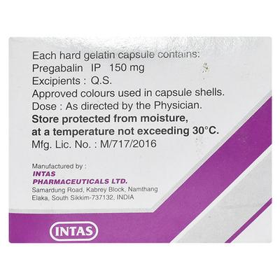Pregabid 150mg Capsule 10'S - Neuropathic Pain-Dru
