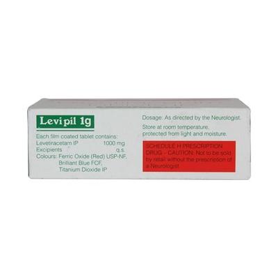 Levipil 1gm Tablet 10'S - Epilepsy/Convulsion-Ant