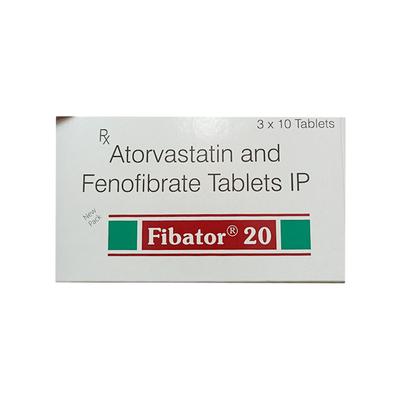 Fibator 20mg Tablet 10'S - High Cholesterol-Dys