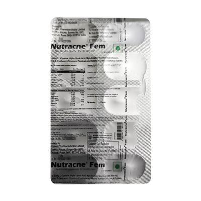 NUTRACNE FEM Tablet 10's - Supplements-Vam