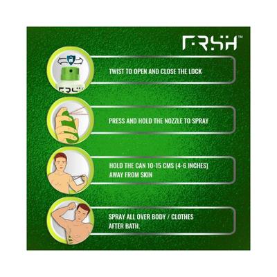 Frsh Dedorant Body Spray Hero & Macho-Pack Of 2 400 ml - Men Deodorants/Roll-Ons