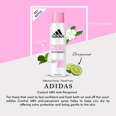 Adidas Control 48H Anti-Perspirant Deodorant Set 150ml 3's - Men Deodorants/Roll-Ons