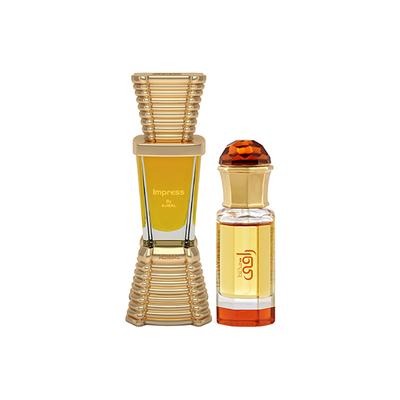 Ajmal Impress Concentrated Perfume Oil Citrus Attar And Mukhallat Raaqi Concentrated Perfume Oil Floral Fruity Attar 20 ml - Deodorants/Roll-Ons