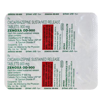 Zenoxa OD 900mg Tablet 10'S - Epilepsy/Convulsion-Ant