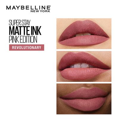 Maybelline New York Super Stay Matte Ink Liquid Lipstick x Pinks Edition, 180 Revolutionary 5 ml - Lipsticks