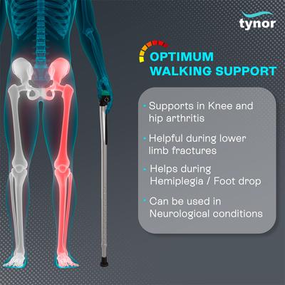 Tynor Walking Stick - Silver 1's - Walker & Walking Stick
