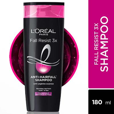 L'Oreal Paris Fall Resist 3X Anti Hairfall Shampoo with Arginine essence 180ml - Shampoos