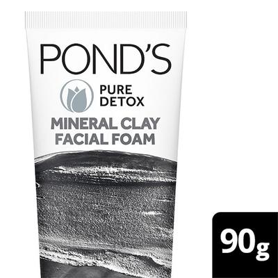 Pond's Pure Detox Mineral Clay Face Wash For Oil Free Instant Glow 90 gm - Face Washes
