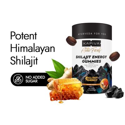 Kapiva Activ Foods Shilajit Energy Gummies - Ginger Honey 30's - Speciality Medicines