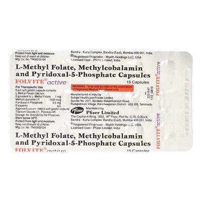 Folvite Active Capsule 15'S - Supplements-Vam