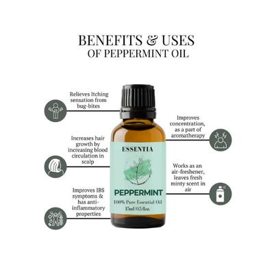 Essentia Extracts Peppermint Essential Oil 15 ml - Essential Oils