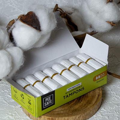 Pee Safe Organic Cotton Tampon (Regular, pack of 16) 1's - Tampons