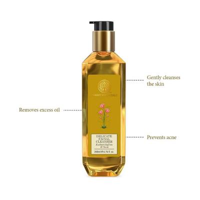 Forest Essentials Delicate Facial Cleanser Kashmiri Saffron & Neemface Wash 200 ml - Face Wash & Cleansers