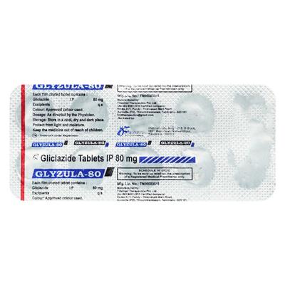 GLYZULA 80 Tablet 10's - Diabetes-Ant