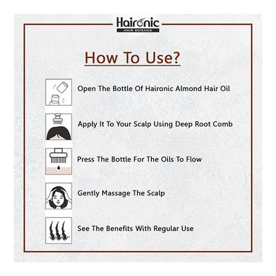 Haironic Almond Hair Oil 100 ml - Hair Oils