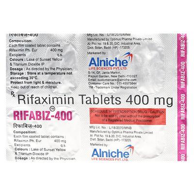 Rifabiz 400mg Tablet 10'S - Bacterial Infections-OAB