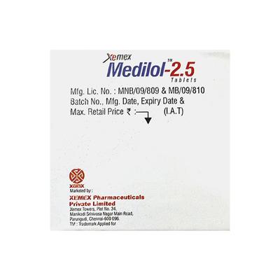 MEDILOL 2.5 Tablet 15's - Hypertension-Bet