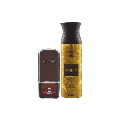 Ajmal Aristocrat EDP Citrus Woody Perfume And Aurum Femme Deodorant Fruity Floral Fragrance 275 ml - Perfumes (Edt/Edp)
