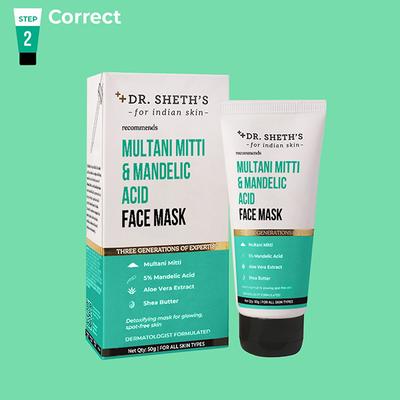 Dr. Sheth's Multani Mitti & Mandelic Acid Face Mask 50 gm - Face Mask