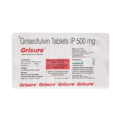 GRISURE Tablet 10's - Fungal Infections-Anf