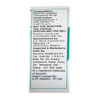 TRAVATAN Ophthalmic Solution 2.5ml - Glaucoma-Ant