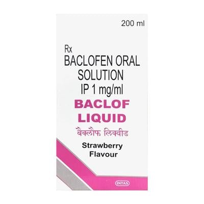 BACLOF LIQUID STRAWBERRY FLAVOUR Solution 200ml - Muscle Cramps/Spasticity-Mus