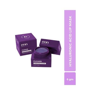 ENN Pucker Hydrating Lip Mask With Hyaluronic Acid Blackcurrant 6 gm - Others