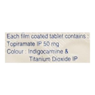 Topaz 50mg Tablet 15'S - Epilepsy/Convulsion-Ant