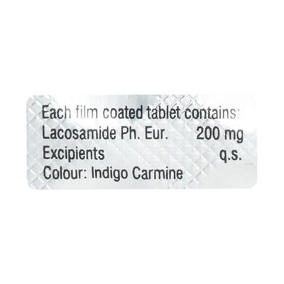 Lacoset 200mg Tablet 10'S - Epilepsy/Convulsion-Ant