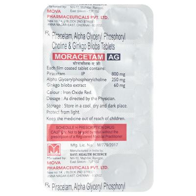 MORACETAM AG Tablet 10's - Nootropics And Neurotrophics
