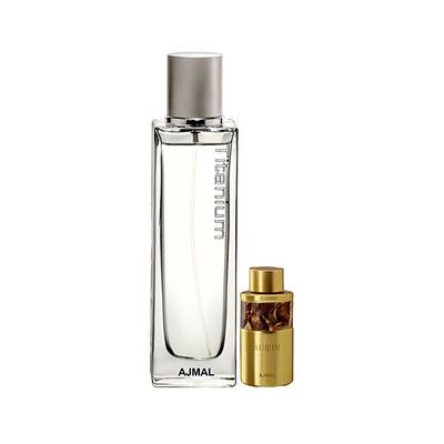 Ajmal Titanium EDP Citrus Spicy Perfume And Aurum Concentrated Perfume Oil Fruity Floral 110 ml - Perfumes (Edt/Edp)