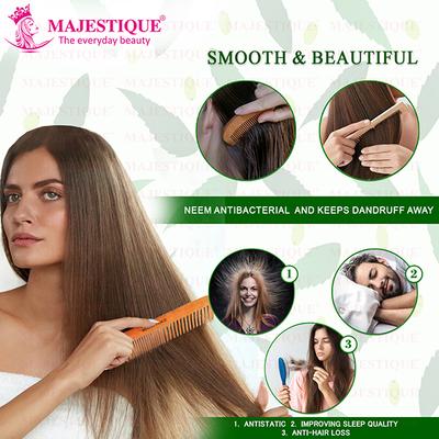 Majestique Wooden Hair Comb - Hair Combs
