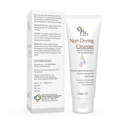 Fixderma Non Drying Cleanser For Dry Sensitive Skin 60 gm - Face Wash & Cleansers