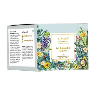 Alyuva All Natural Plant based Oil Balance Cream with Hemp Seed and Tea Tree 25 gm - Day Cream