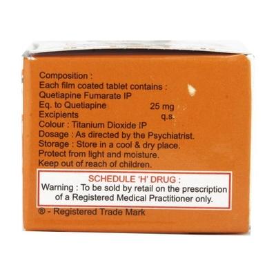 Quetigress 25mg Tablet 10'S - Schizophrenia-Aps