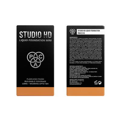 PAC Studio HD Liquid Foundation Mini Dewy Satin Finish Medium Buildable Coverage - 3.5 9 ml - Foundation
