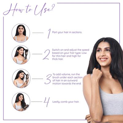 Sanfe Selfly Stunner Blow Drying & Styling Hot Brush 1's - Multi-Stylers