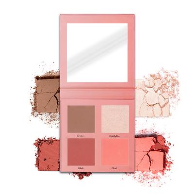 Sery Face Make Up Palette, 3 In 1 Highlighter, Contour, Blush - Just Peachy 18 gm - Face Palettes