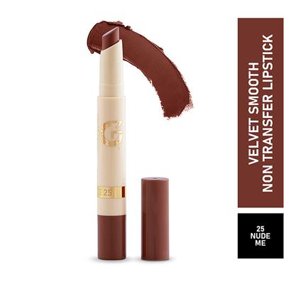Matt Look Velvet Smooth Non - Transfer, Long Lasting & Water Proof Lipstick, Nude Me 2 gm - Lipsticks