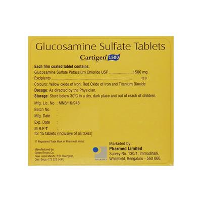 Cartigen 1500mg Tablet 15'S - Supplements-Sup