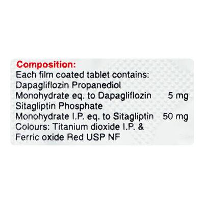 SITAZIT D 5/50 Tablet 10's - Diabetes-Ant