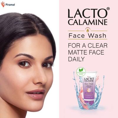Lacto Calamine Face Wash - Kaolin Clay for Oily Skin 100 ml - Face Wash & Cleansers