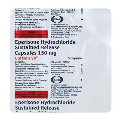 Eprisan SR Capsule 5'S - Muscle Cramps/Spasticity-Mus