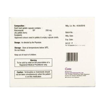 Nixitral 200mg Capsule 10'S - Fungal Infections-Anf