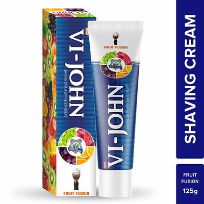 VI-John Shaving Cream Fruit Fusion with Tea Tree Oil and Bacti-Guard for All Skin Types 125 gm - Shaving Creams